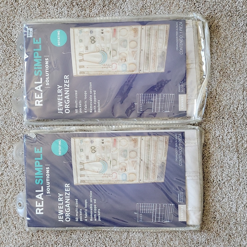 NIB (2) Real Simple Jewelry Organizer